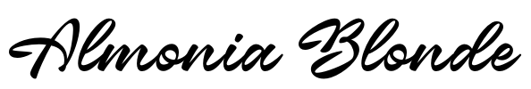 Almonia Blonde Font Image