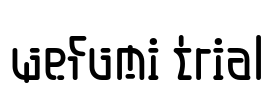 wefumi trial Font Image