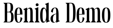 Benida Demo Font Image