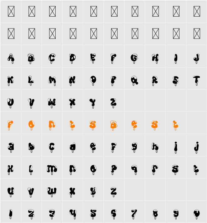 Cold Snowflake Two Character Map