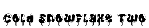 Cold Snowflake Two Font Image