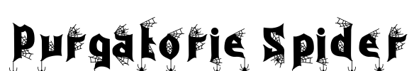 Purgatorie Spider Font Image