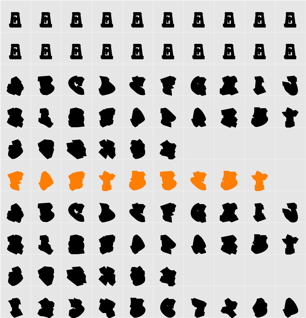 Cemong Lebay Layered Character Map