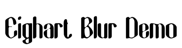 Eighart Blur Demo Font Image