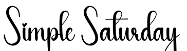 Simple Saturday Font Image