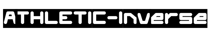 ATHLETIC-Inverse Font Image