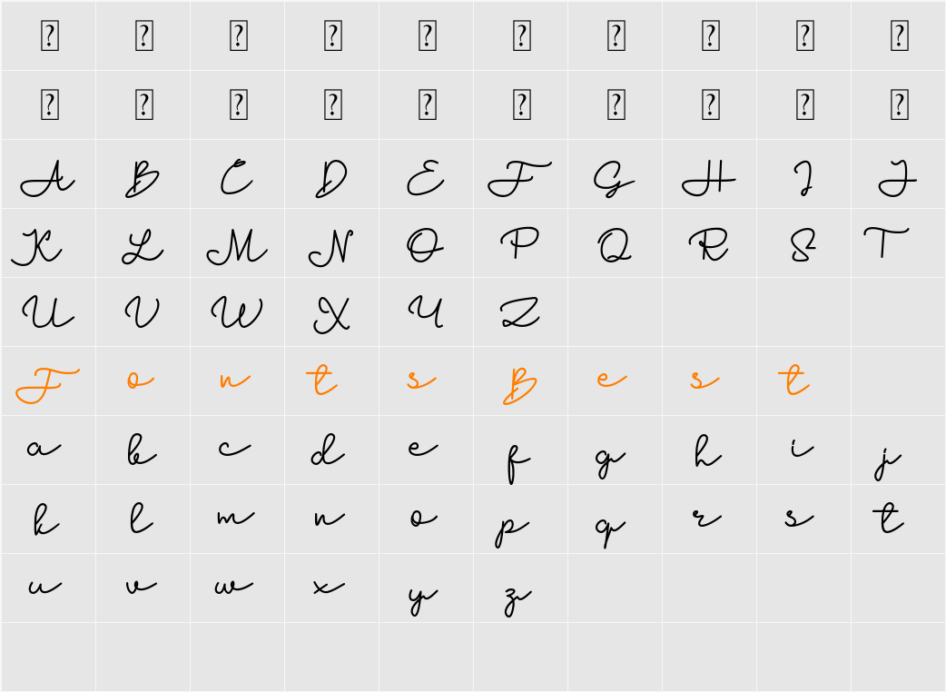 Anzelia Character Map