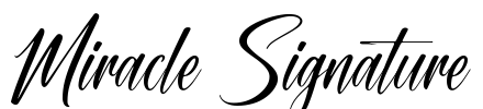 Miracle Signature Font Image