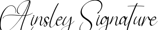 Ainsley Signature Font Image