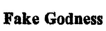 Fake Godness Font Image