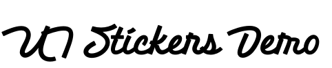 UT Stickers Demo Font Image