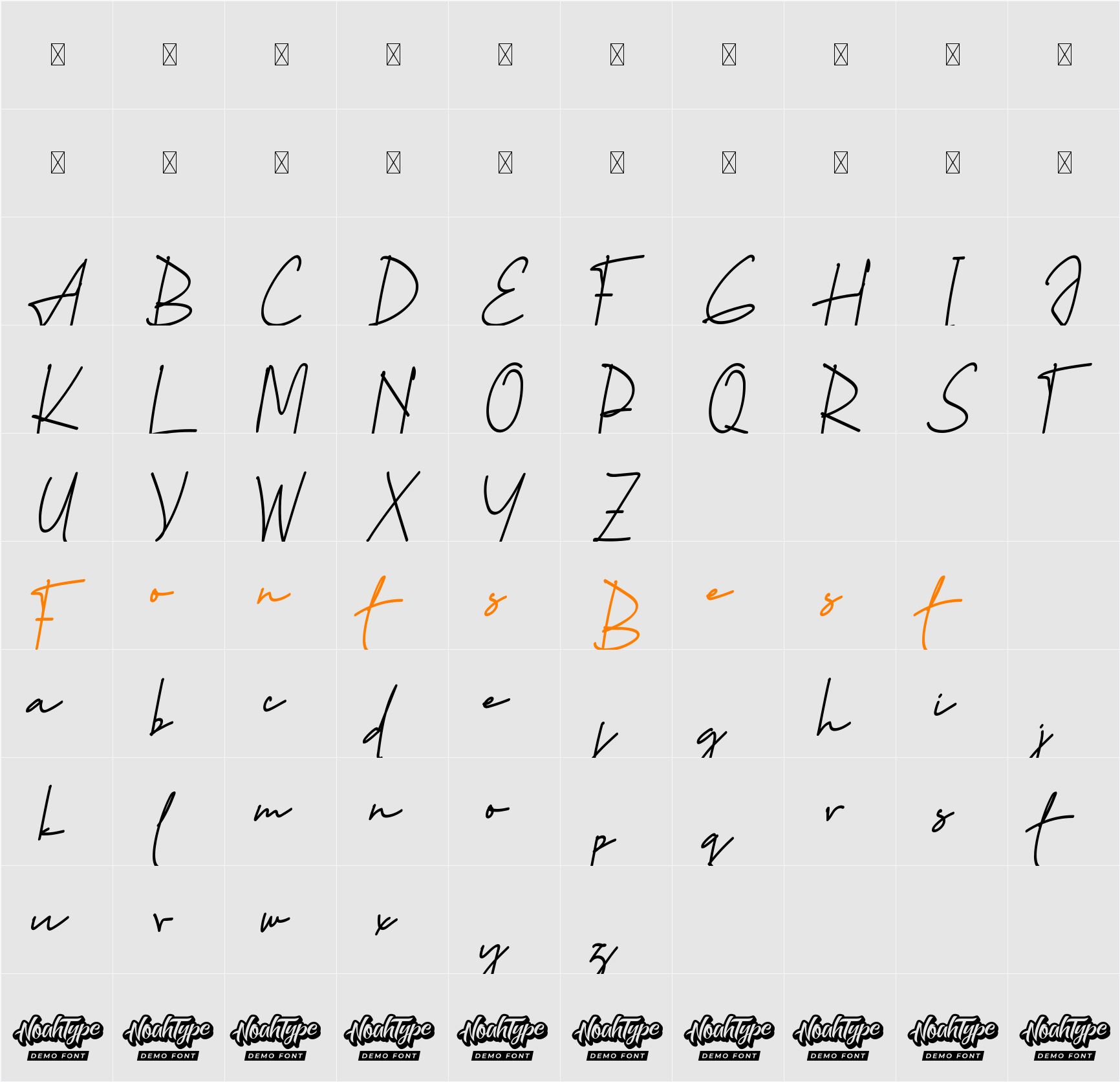 Hayden Grey Demo Character Map