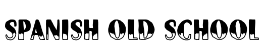 Spanish Old School Font Image