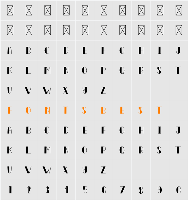Monogram Character Map