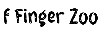 f Finger Zoo Font Image