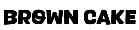 Brown Cake Font Image