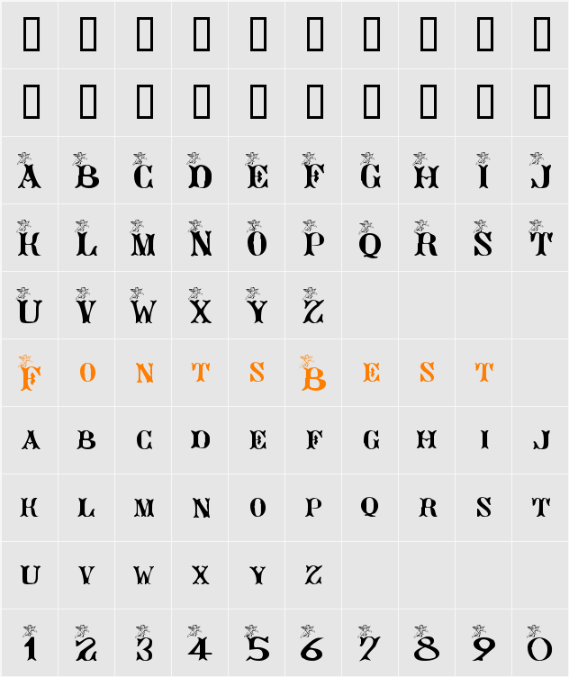 AngeGardien Character Map