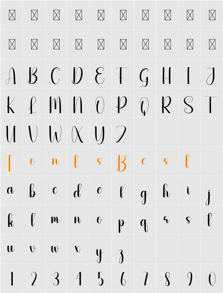 Kinglike Character Map