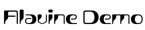 Alavine Demo Font Image