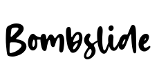 Bombslide Font Image