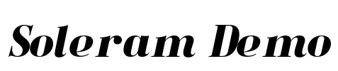 Soleram Demo Font Image