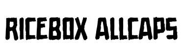 Ricebox Allcaps Font Image