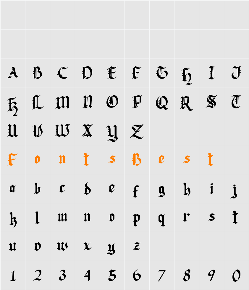 Lodeh Character Map