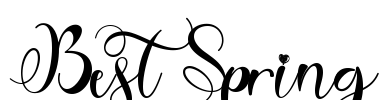 Best Spring Font Image