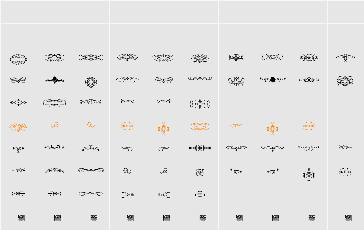 Ornamentalist_PersonalUseOnly Character Map