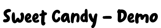 Sweet Candy - Demo Font Image