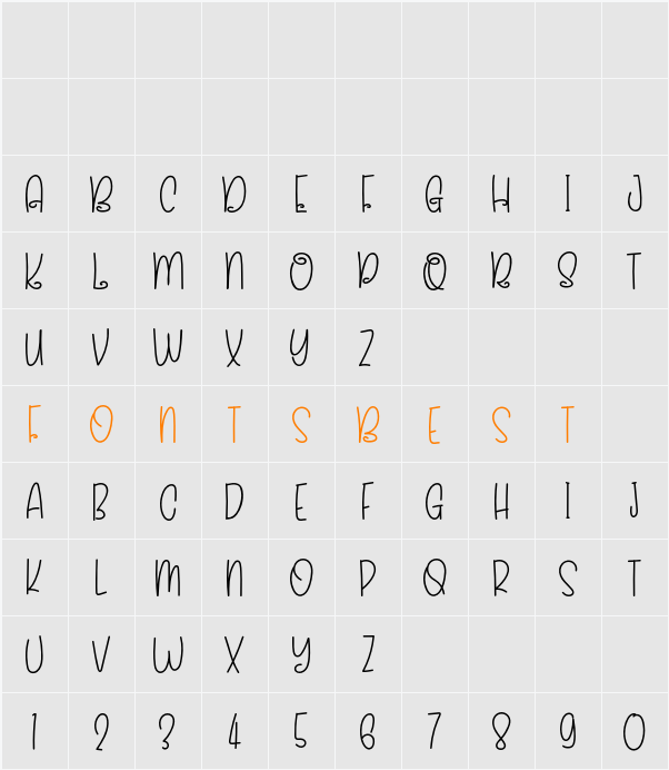 ALEECIA Character Map