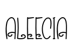 ALEECIA Font Image