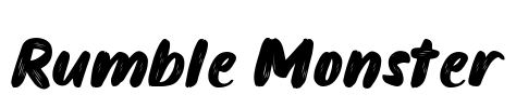Rumble Monster Font Image