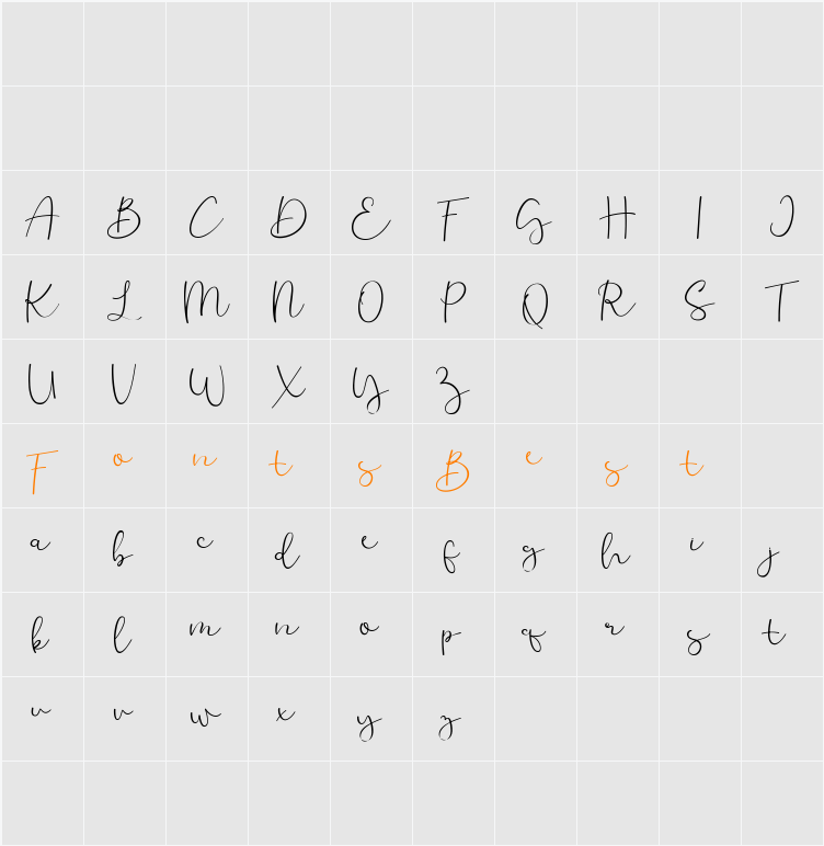 Challwa Character Map