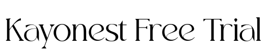 Kayonest Free Trial Font Image