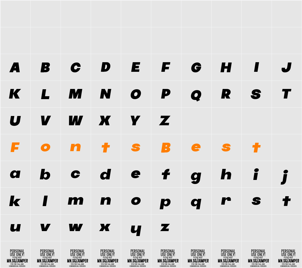 Jumper PERSONAL USE ONLY Black Character Map