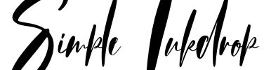 Simple Inkdrop Font Image