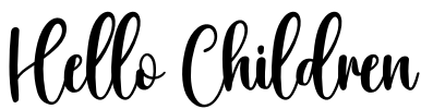 Hello Children Font Image