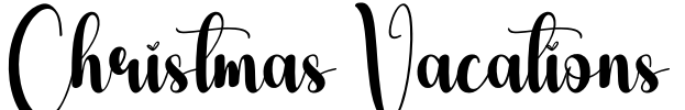 Christmas Vacations Font Image