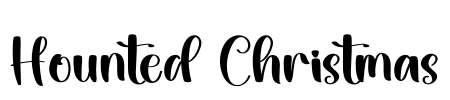 Hounted Christmas Font Image