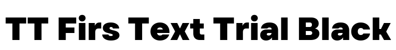 TT Firs Text Trial Black