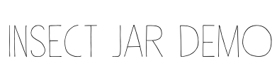 Insect Jar DEMO Font Image