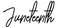 Juneteenth Font Image