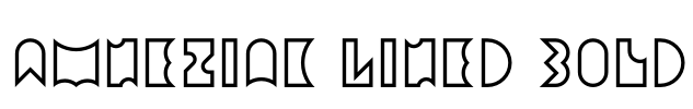 Amneziak Lined Bold Font Image