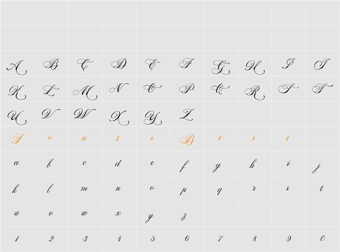 La Graziela Demo Character Map