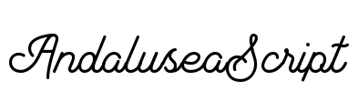 AndaluseaScript Font Image