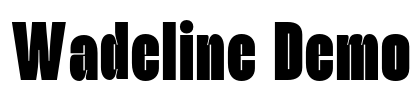 Wadeline Demo Font Image