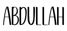 Abdullah Font Image