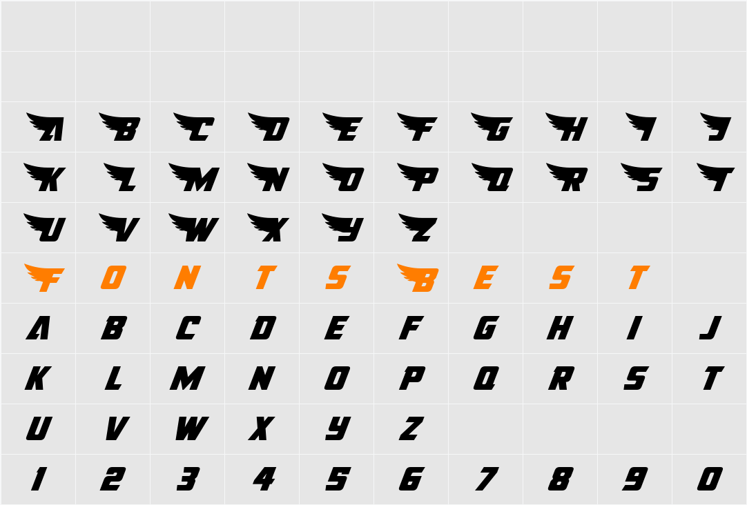 American Kestrel Character Map
