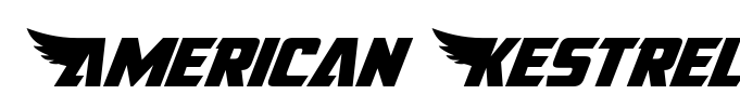American Kestrel Font Image